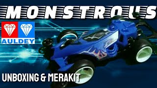 Unboxing  Review amp Merakit AULDEY Mini 4WD MONSTROUS Go For Speed [upl. by Jocelin]