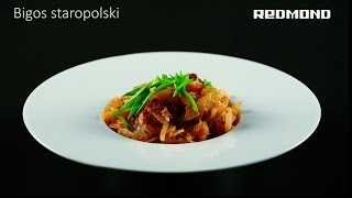 Bigos staropolski  Multicooker REDMOND RMCM150E [upl. by Arratahs]