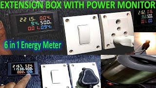 Multifunction Digital Ac Meter  Extension Box with Power Meter  Ac Energy Meter [upl. by Jilly]