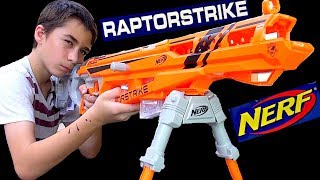 Review of the Nerf NStrike Elite AccuStrike RaptorStrike with RobertAndre [upl. by Quintessa]