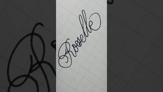 ☆Roselle☆ calligraphy handwriting lettering writing signature art [upl. by Jakoba]