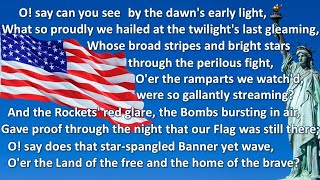 National anthem of USA The StarSpangled Banner instrumental [upl. by Ellennej]