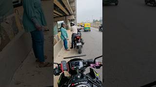 No petrol on roadakka you’re a celebrity 😂🙏🏻 bengaluru lekigoswami z900 [upl. by Orbadiah]