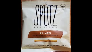 Splitz NonGMO Split Pea Falafel Crisps Review [upl. by Anatole]