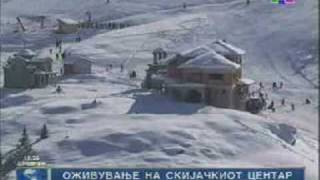 Winter ski resort quotPopova Shapkaquot Republic of Macedonia [upl. by Enwad927]