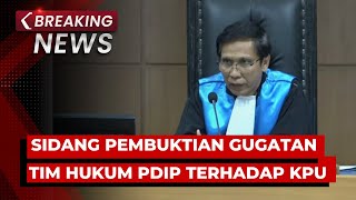 BREAKING NEWS  PTUN Gelar Sidang Pembuktian Gugatan Tim Hukum PDIP Terhadap KPU [upl. by Neerahs]