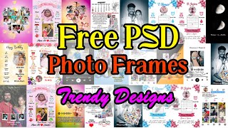 All Type Baby Details Frames  Free PSD Video Tutorial  Master Photoshop Designing [upl. by Annairoc272]