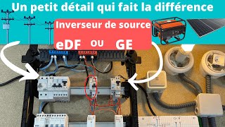 Câblage dun inverseur de source pour un panneau solaire ou un groupe électrogène [upl. by Frame]