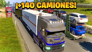 ¡NUEVA RUTA DE LOS NOOBS Y CAOS DEL TOTAL  Euro Truck Simulator 2 [upl. by Guyer]