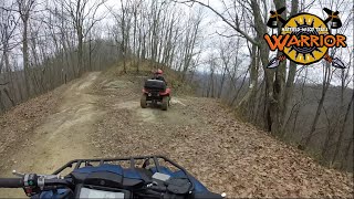 Hatfield McCoy Warrior Trail System Trail 32 from 44 Yamaha Kodiak 700 amp Honda Rancher ATVs [upl. by Emmi]