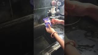 Blocked sink cleaning in easy way to watch till endcleaningtips [upl. by Sanchez863]