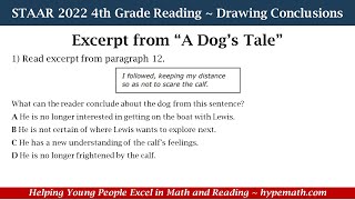 2022 STAAR Reading  4th Grade Drawing Conclusions Part 2 [upl. by Retsevel]