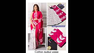 MulMul Cotton Sarees Rs680Shipping ishanisarees mulmulcottonsarees mulmul cotton sareesarees [upl. by Strage]