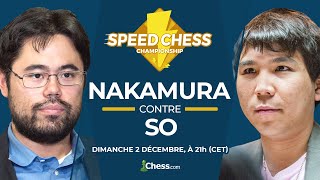 Finale du Speed Chess Championship 2018 Hikaru Nakamura contre Wesley So [upl. by Lopez]