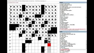 Los Angeles Times LAT Crossword Puzzle 07092024 [upl. by Shultz]