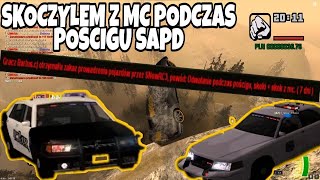 SKOCZYŁEM Z MC PODCZAS POŚCIGU SAPD 🤣  MTA 4LIFE [upl. by Alebasi]