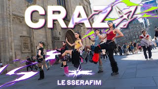 KPOP IN PUBLIC VIENNA  LE SSERAFIM 르세라핌 CRAZY  DANCE COVER ONE TAKE 4K UNLXMITED [upl. by Ettenahc]