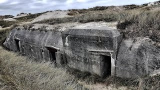 WW2 Bunker ATLANTIKWALL  Radarstation Ringelnatter Kryle Luftwaffe Dänemark [upl. by Riabuz]