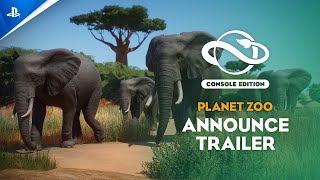 Planet Zoo Console Edition  Announcement Trailer  PS5 Games [upl. by Morganne241]