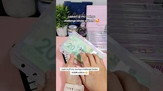 Part 1  Lets cash stuff my Savings Challenge Binder🤩 savingschallenge cashstuffing savingmoney [upl. by Strade]