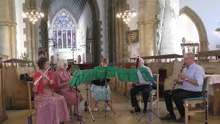 The Levanter Wind Quintet Greensleeves at Great Yarmouth Minster 31072024 [upl. by Solhcin316]