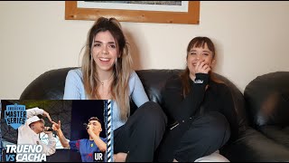 Mi amiga y mi novia Españolas reaccionan a Trueno vs Cacha 2019 [upl. by Mervin]