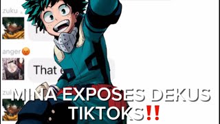 Mina exposes deku’s tiktoks  Part1 [upl. by Branen]