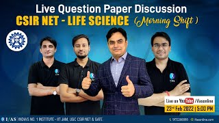 CSIR NET  Life Science June 2021  Morning Shift  Live Question Paper Discussion [upl. by Wilone690]