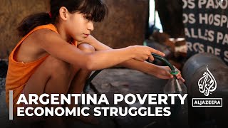 Rising poverty in Argentina Independent study says rate approaching 60 [upl. by Ibloc]