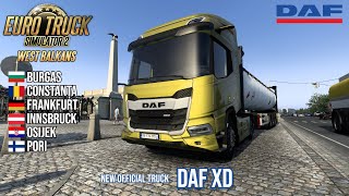 Euro Truck Simulator 2  New Official Truck  DAF XD [upl. by Idnarb]