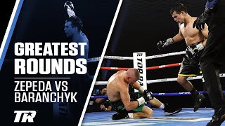 Zepeda Rises Up And Knocks Out Baranchyk  GREATEST BOXING ROUNDS [upl. by Ocirrej]