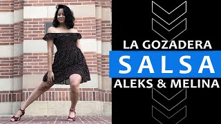 Dancing Salsa to La Gozadera by Gente de Zona and Marc Anthony [upl. by Atlas62]