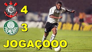 Corinthians 4 x 3 Palmeiras Semifinal Libertadores 2000 1ºJogo [upl. by Oeram]