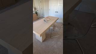 New desk set up LOVE this desk 😍 Linked on my LTK link in bio homeoffice homedecor asmr [upl. by Llevel]