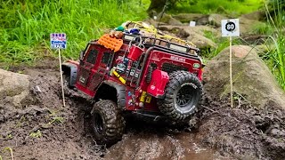 100 Gate Trail w My Top Heavy Traxxas TRX4 Defender at UK Scale Nationals [upl. by Rraval]