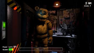 Golden Freddy from FNaF Movie as Easter Egg FNaF 1 Mods [upl. by Atokad]