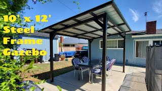 Custom Metal Backyard Gazebo Build [upl. by Ruddie]