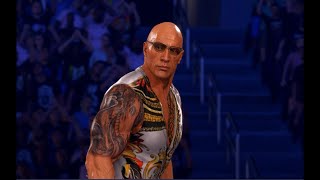 THE ROCK FINAL BOSS ENTRANCE  WWE 2K24 PC  PC MODS [upl. by Valsimot121]