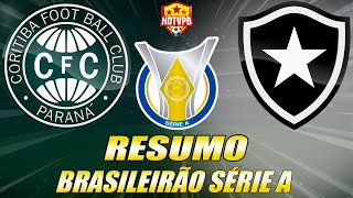 Coritiba busca empate 1 x 1 no último minuto e complica o Botafogo [upl. by Penoyer]