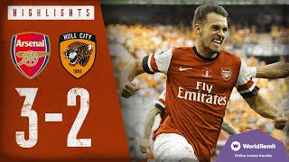 WHAT A COMEBACK  Arsenal 32 Hull City  Emirates FA Cup Final highlights  2014 [upl. by Quintie710]