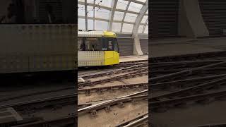 Altrincham Metrolink tram departing Manchester Victoria [upl. by Steele290]