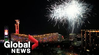 Beijing Olympics 2022 opening ceremony ends with dazzling fireworks display [upl. by Terry]