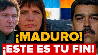 ULTIMO🔥 MILEI Y BULLRICH DAN ULTIMATUM A MADURO ¡CONFLICTO EN PUERTA [upl. by Ringe892]