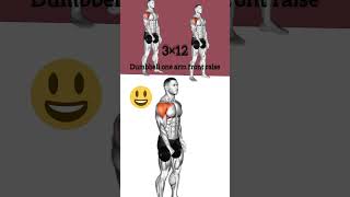 Dumbbell One Arm Front Raise Body building youtubeshorts [upl. by Benkley]