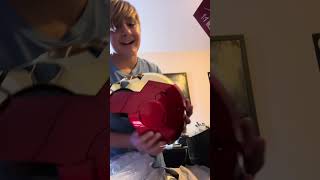 Iron man helmet unboxing [upl. by Eirhtug]