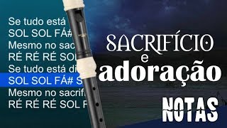 Sacrifício e adoração  Notas para flauta doce [upl. by Centeno975]