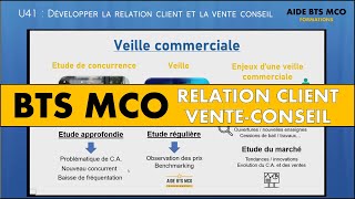 AIDE BTS MCO  Veille concurrentielle ou étude de concurrence   Relation client et vente conseil [upl. by Gillmore675]