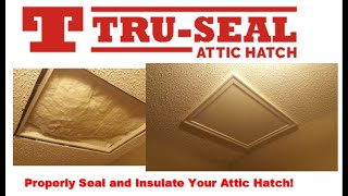 How to Install an Insulating Attic Hatch  Easy 4 Step DIY Installation  Airtight Attic Hatch [upl. by Dorion760]