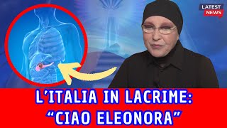 ELEONORA GIORGI LO STRAZIANTE ANNUNCIO IN DIRETTA TV quot LITALIA IN LACRIMEquot [upl. by Nylram]