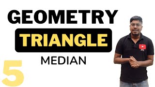 GeometryTriangle  Lesson5  Median Based Questions [upl. by Nannek344]